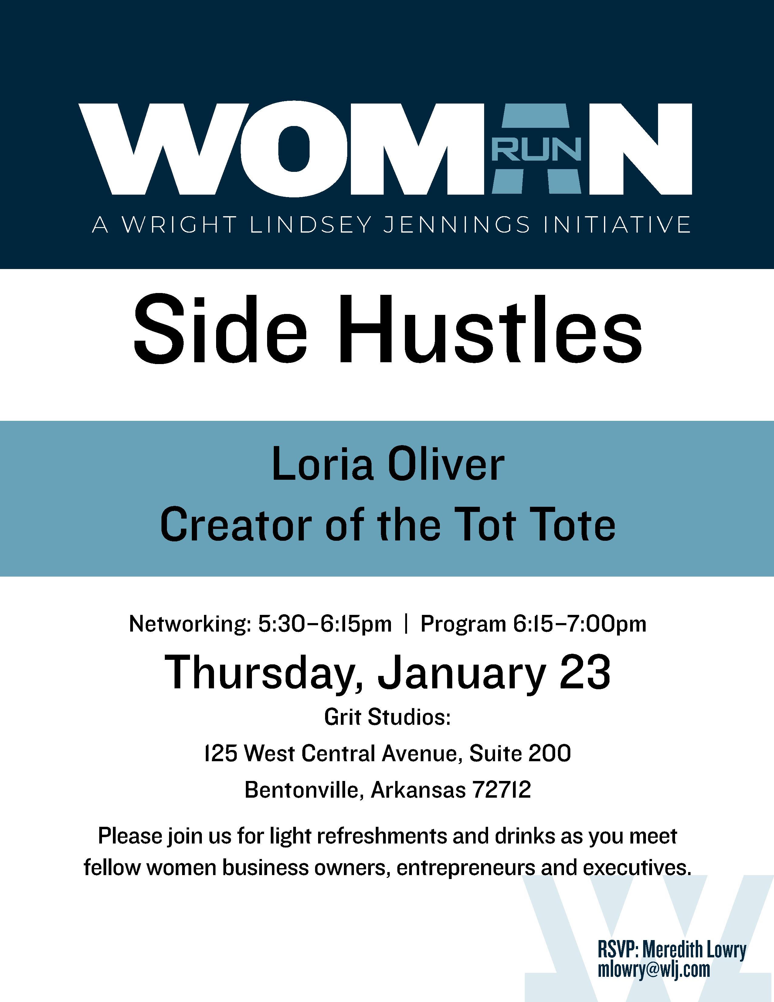 Woman Run Side Hustles event