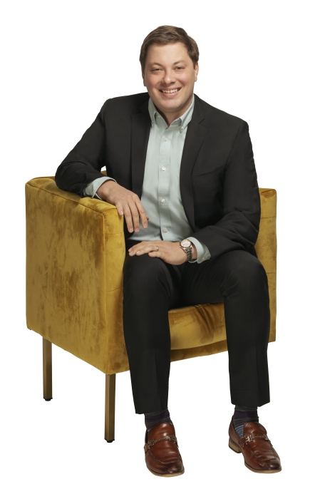 Jake Fair sitting in chair